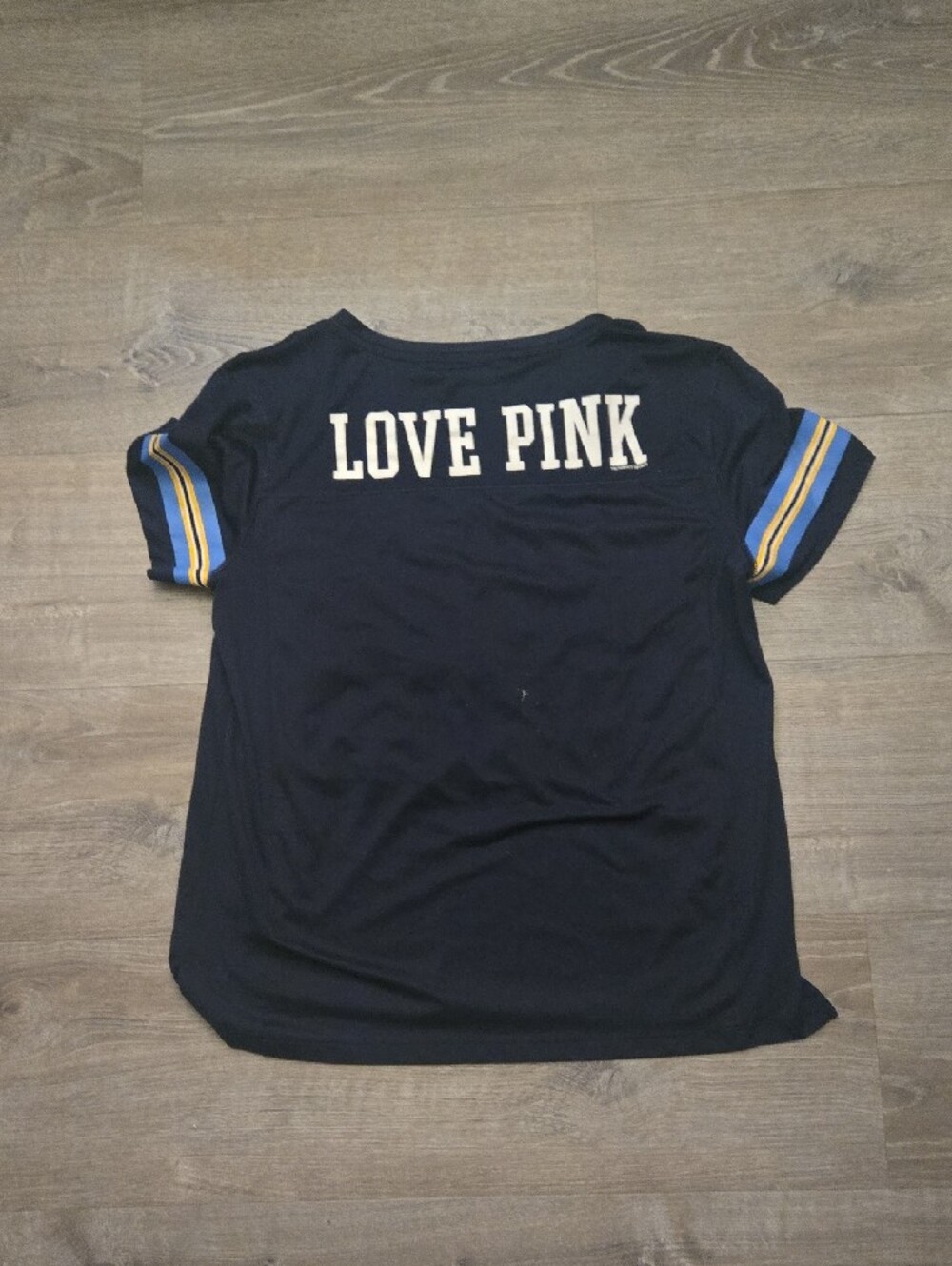 PINK Victoria's Secret Navy Chargers '60' Short Sleeve Tee - Picture 5 of 8